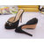 fabric platform pump slippers