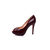 Patent leather peep toe platform pump