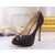 fabric peep toe platform pump