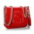 Red soft patent leather Soho Chain Shoulder Bag