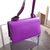 Animalier leather shoulder bag purple leather