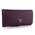 Saffiano Leather Button Flap Closure Wallet