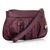 Claret GG Embossed Leather Wristlet with Metal Heart Charm