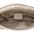 Beige GG Fabric  Clutch with Woven Leather Wristlet