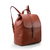 Brown original leather backpack