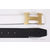 Gold Metal H White&Black Belt HB-G-WHT