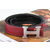 Nickel Metal H RED&Black croco Belt