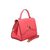 Fuschia Leather Flap Handle Bag