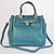 Blue LYCHEE LEATHER Kelly 32cm