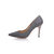 Pewter fabric pointed head pump