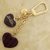 Coeur Rayures Key Holder