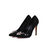 suede leather pointed head pump