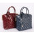 Fall Winter Blue Patent Lockit Handle Bag