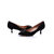 Black Rhinestone point head pump