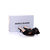 Black rhinestone satin slipper