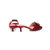 Red rhinestone satin slipper