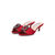 Red rhinestone satin slipper