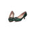 Green Rhinestone point head pump