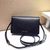 Leather flap shoulder bag