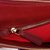 Red with blue leather bow-tie handle bag