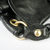 Black Quilting Lamb Skin Leather Flap Lock Closure Handle Bag