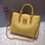 Original goat skin leather handle tote bag