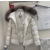 Moncler white goose down coat