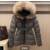 Moncler white goose down coat