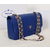 Saffiano leather chain clutch