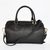 Black Saffiano Leather Column Handle Bag