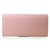 Light Pink Saffiano Leather Button Flap Closure Wallet