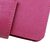 Fuschia Saffiano Leather Card Holder