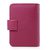 Fuschia Saffiano Leather Card Holder