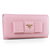 Light Pink Saffiano Leather Bow-tie Wallet