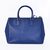 Blue Saffiano Leather Classic Handbag