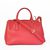 Fuschia Saffiano Leather Classic Handbag