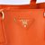 Orange Saffiano Leather Classic 33CM Handbag