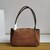 Medium suede shoulder bag