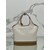 linen blend and leather bag
