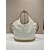 linen blend and leather bag