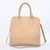 Beige Saffiano Leather Long Handle Bag