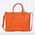 Orange Saffiano Leather Classic 33CM Medium Handbag