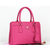 Fuschia Saffiano Leather Classic Handbag