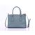 Light Blue Saffiano Leather Classic Handbag