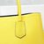 Yellow saffiano leather double bag