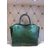 Calf hair leather handle bag