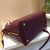 Original leather zipper handle bag lady briefcase