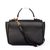 Black Saffiano Leather Flap Handle Bag