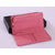 Pink Saffiano Leather Button Closure Long Wallet