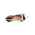 Black patent leather bow tie white point head pump